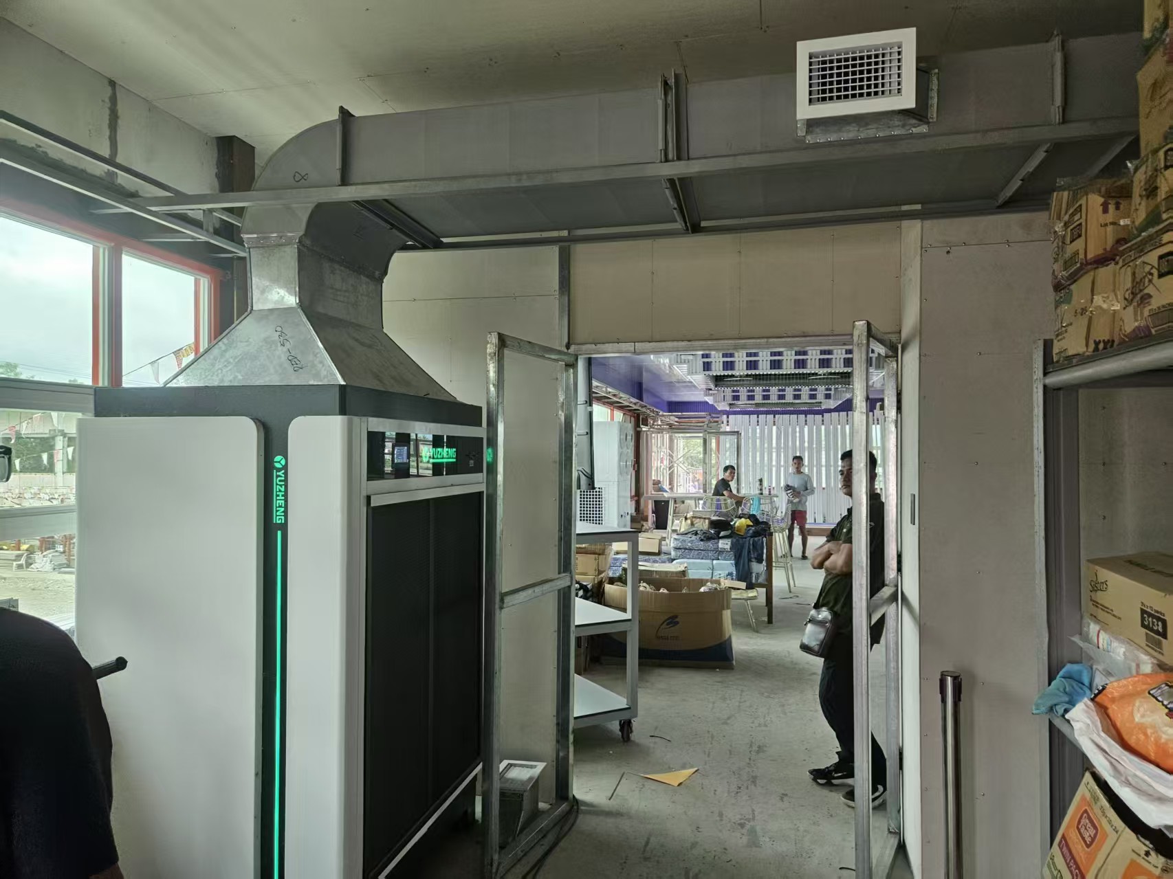 Yuzen unit installed in a convenience store and F&B outlet